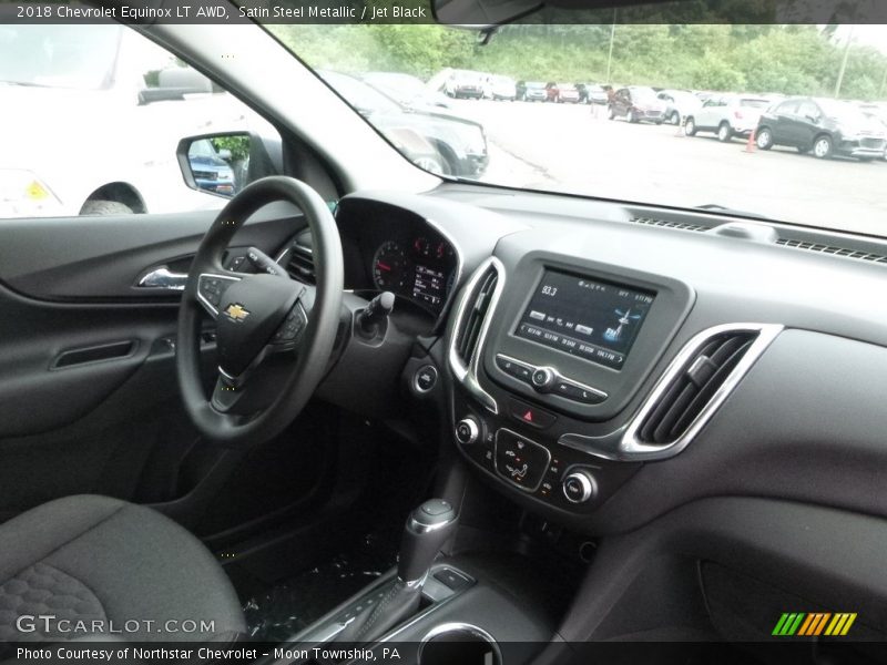 Satin Steel Metallic / Jet Black 2018 Chevrolet Equinox LT AWD