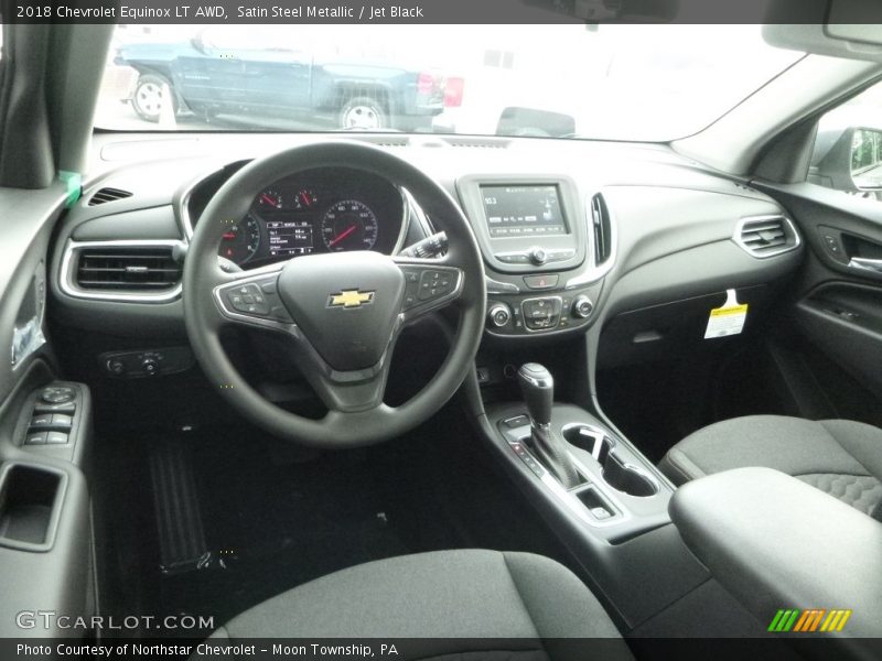 Satin Steel Metallic / Jet Black 2018 Chevrolet Equinox LT AWD