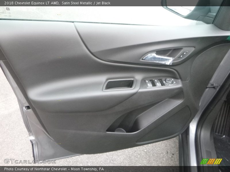 Satin Steel Metallic / Jet Black 2018 Chevrolet Equinox LT AWD