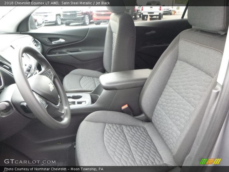 Satin Steel Metallic / Jet Black 2018 Chevrolet Equinox LT AWD