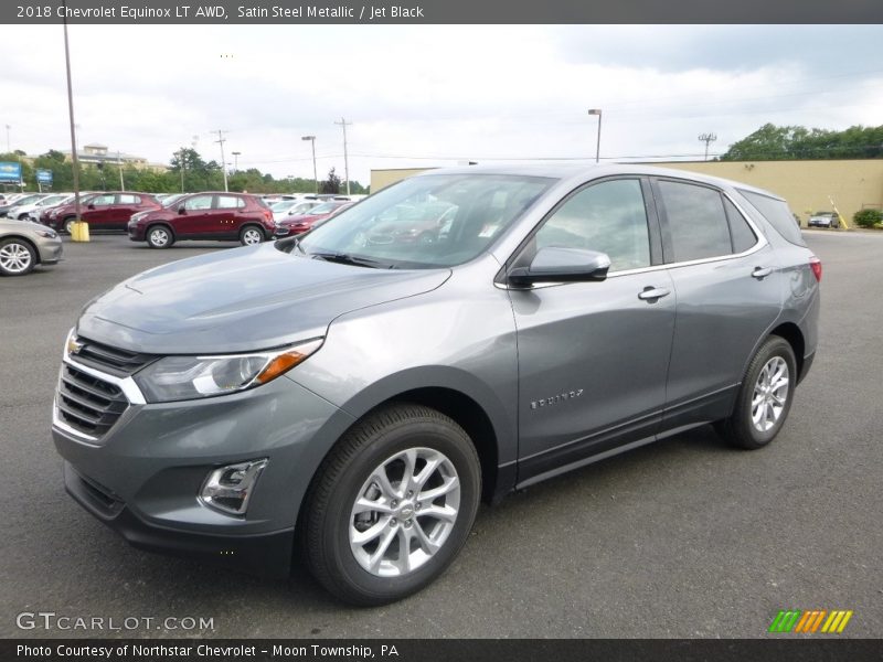 Satin Steel Metallic / Jet Black 2018 Chevrolet Equinox LT AWD