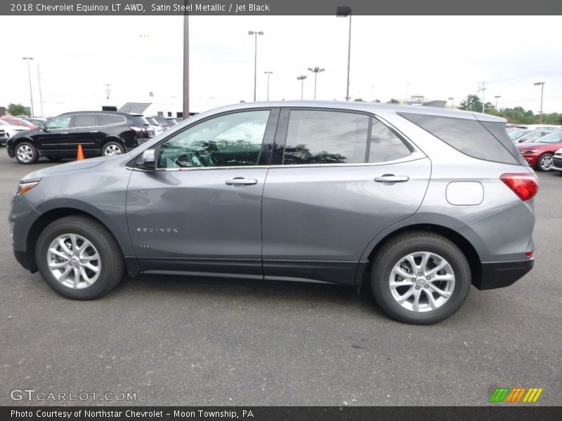 Satin Steel Metallic / Jet Black 2018 Chevrolet Equinox LT AWD