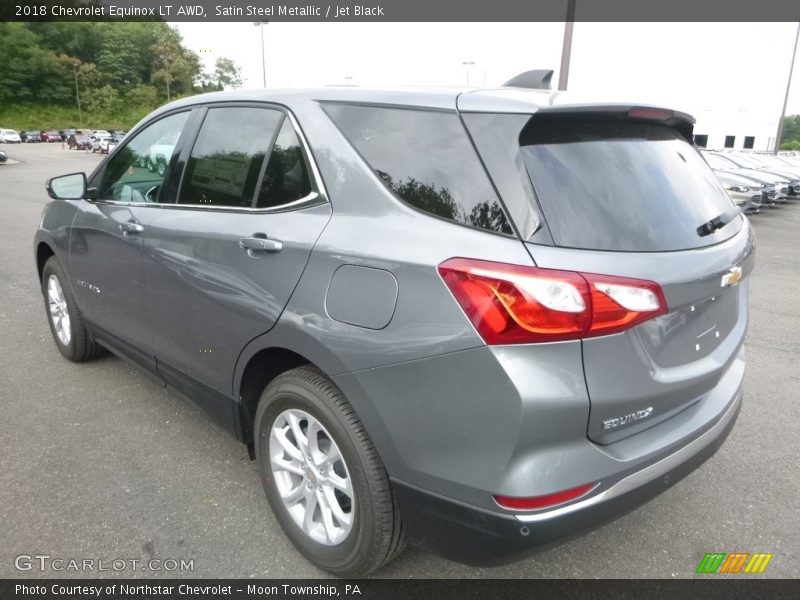Satin Steel Metallic / Jet Black 2018 Chevrolet Equinox LT AWD