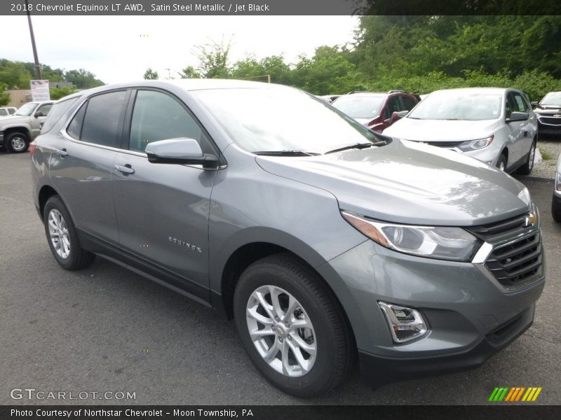 Satin Steel Metallic / Jet Black 2018 Chevrolet Equinox LT AWD