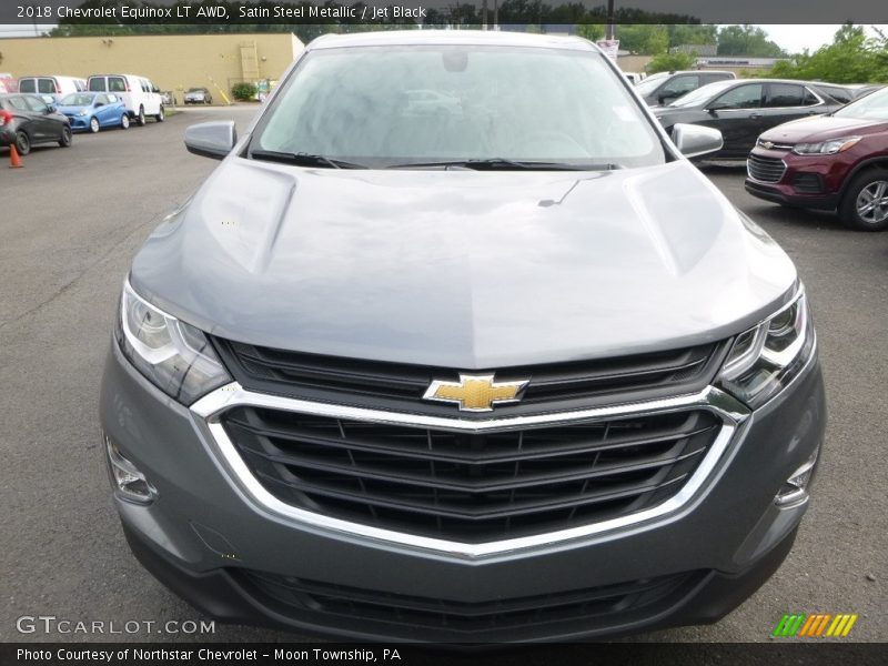 Satin Steel Metallic / Jet Black 2018 Chevrolet Equinox LT AWD