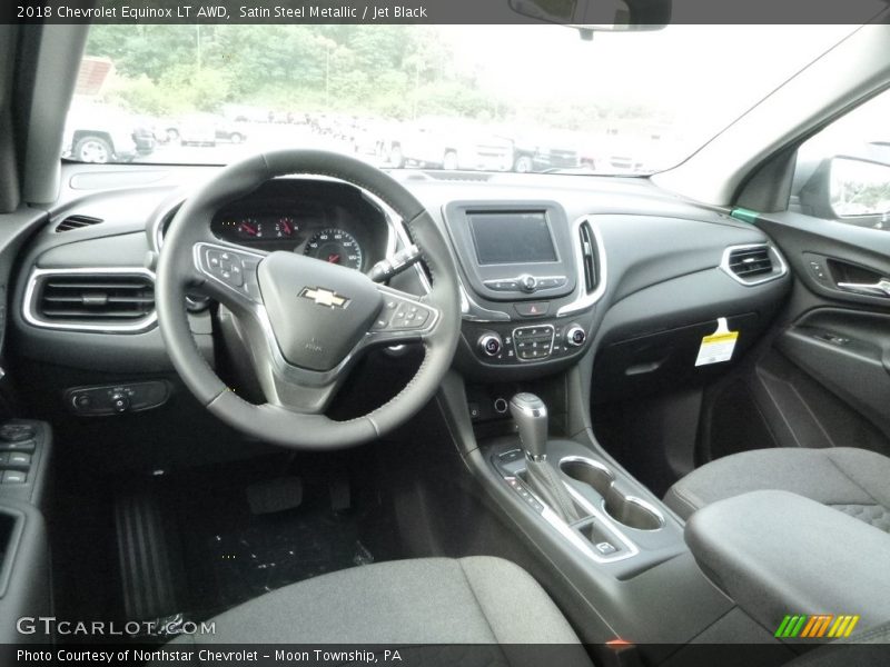 Satin Steel Metallic / Jet Black 2018 Chevrolet Equinox LT AWD