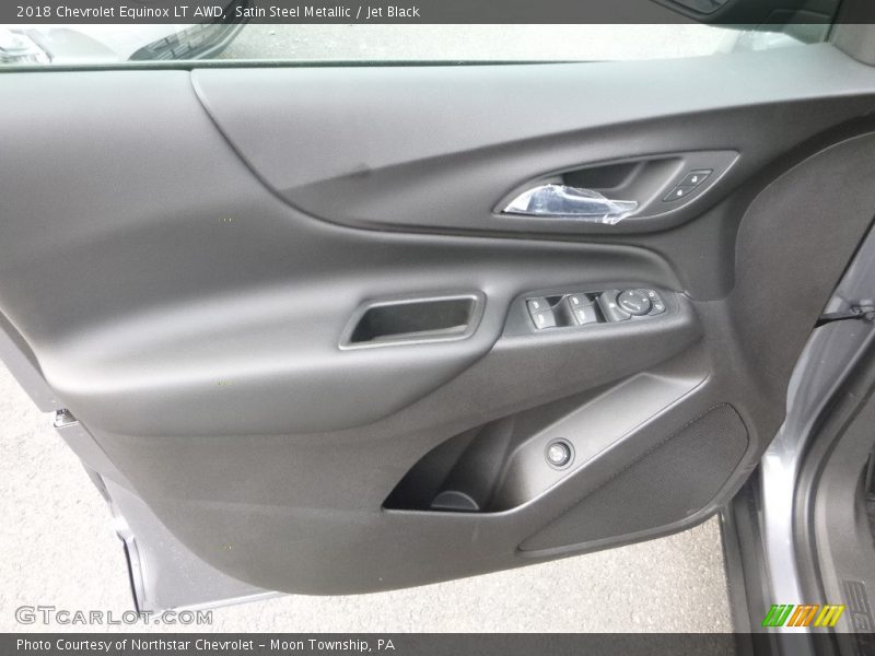 Satin Steel Metallic / Jet Black 2018 Chevrolet Equinox LT AWD