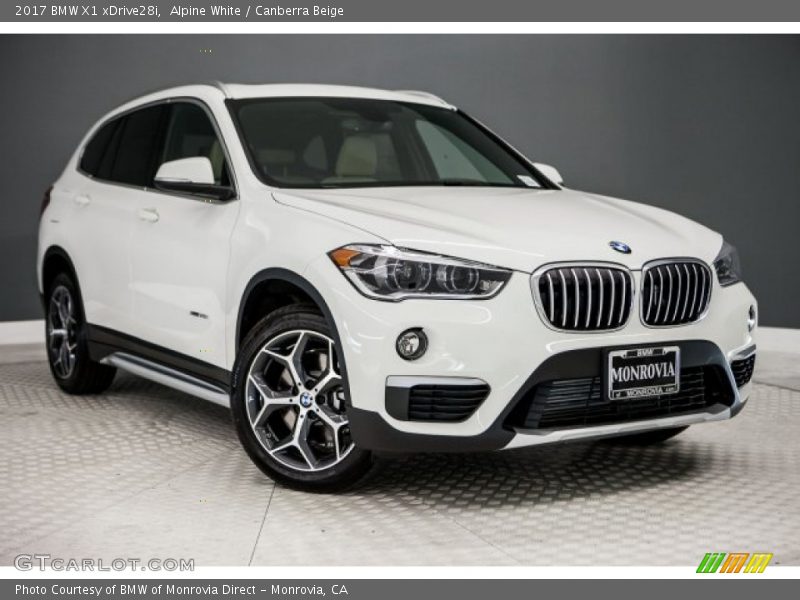 Alpine White / Canberra Beige 2017 BMW X1 xDrive28i