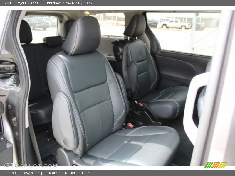 Predawn Gray Mica / Black 2015 Toyota Sienna SE