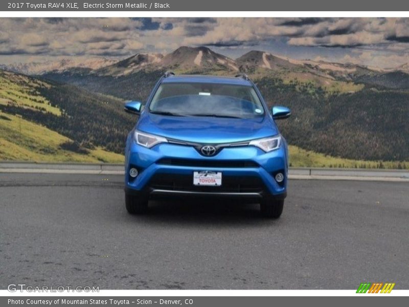Electric Storm Metallic / Black 2017 Toyota RAV4 XLE