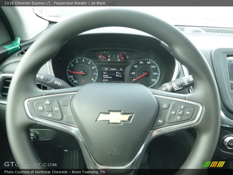 Pepperdust Metallic / Jet Black 2018 Chevrolet Equinox LT