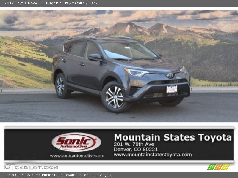 Magnetic Gray Metallic / Black 2017 Toyota RAV4 LE