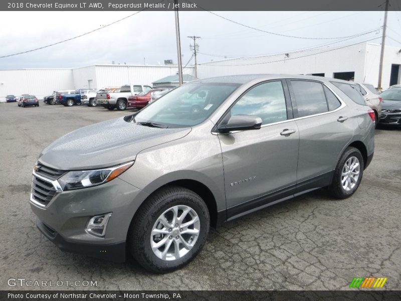 Pepperdust Metallic / Jet Black 2018 Chevrolet Equinox LT AWD
