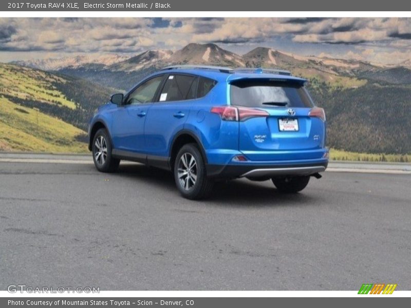 Electric Storm Metallic / Black 2017 Toyota RAV4 XLE