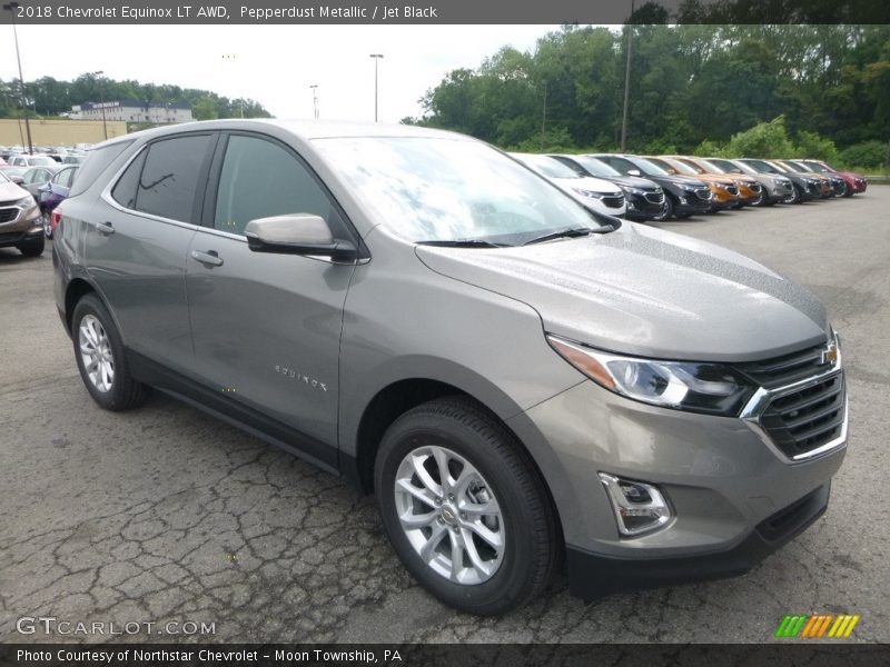 Pepperdust Metallic / Jet Black 2018 Chevrolet Equinox LT AWD