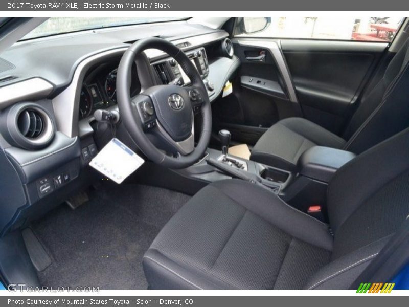 Electric Storm Metallic / Black 2017 Toyota RAV4 XLE