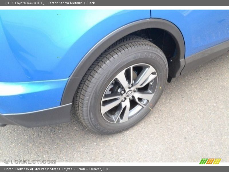 Electric Storm Metallic / Black 2017 Toyota RAV4 XLE