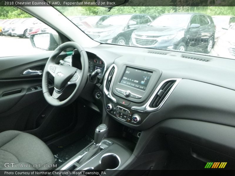 Pepperdust Metallic / Jet Black 2018 Chevrolet Equinox LT AWD