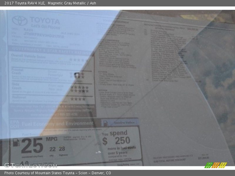 Magnetic Gray Metallic / Ash 2017 Toyota RAV4 XLE