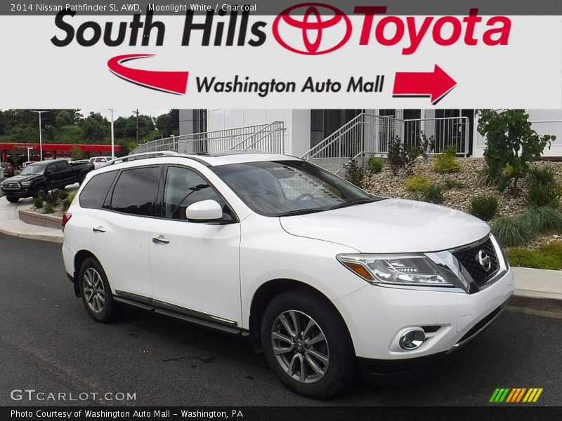 Moonlight White / Charcoal 2014 Nissan Pathfinder SL AWD