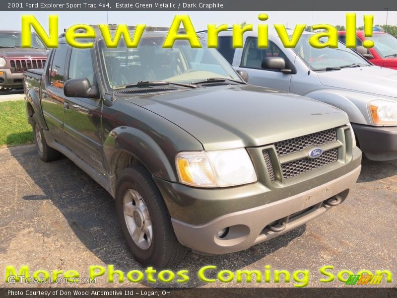 Estate Green Metallic / Dark Graphite 2001 Ford Explorer Sport Trac 4x4