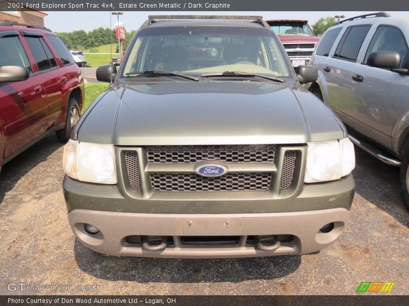 Estate Green Metallic / Dark Graphite 2001 Ford Explorer Sport Trac 4x4