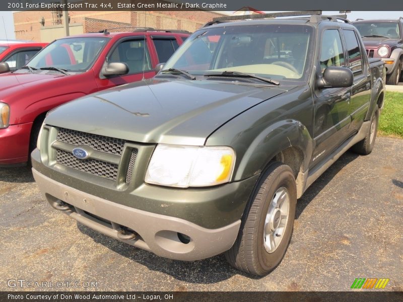 Estate Green Metallic / Dark Graphite 2001 Ford Explorer Sport Trac 4x4