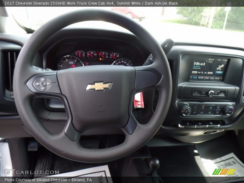 Summit White / Dark Ash/Jet Black 2017 Chevrolet Silverado 2500HD Work Truck Crew Cab 4x4