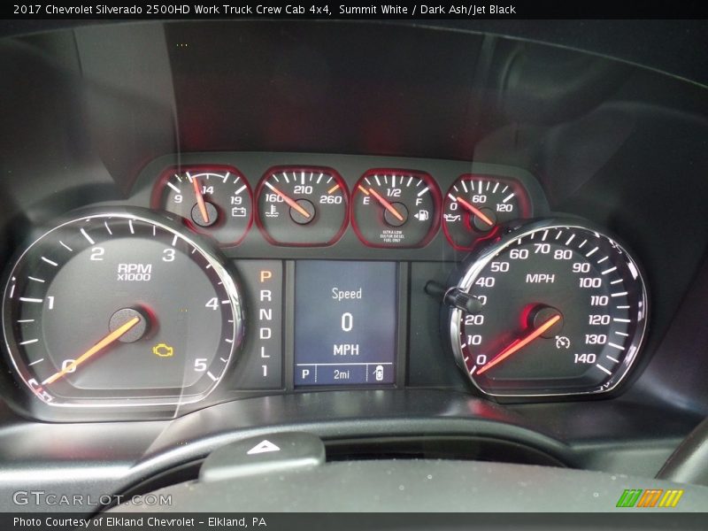Summit White / Dark Ash/Jet Black 2017 Chevrolet Silverado 2500HD Work Truck Crew Cab 4x4