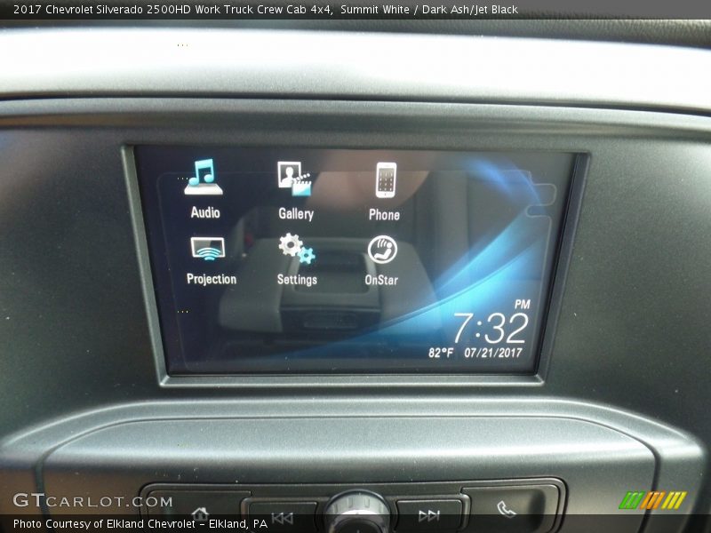 Summit White / Dark Ash/Jet Black 2017 Chevrolet Silverado 2500HD Work Truck Crew Cab 4x4