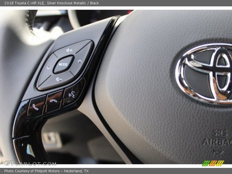 Silver Knockout Metallic / Black 2018 Toyota C-HR XLE