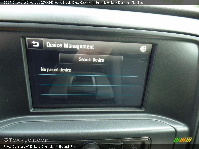 Summit White / Dark Ash/Jet Black 2017 Chevrolet Silverado 2500HD Work Truck Crew Cab 4x4