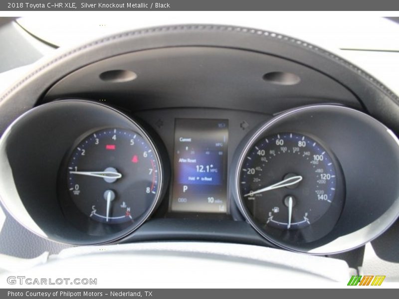 Silver Knockout Metallic / Black 2018 Toyota C-HR XLE