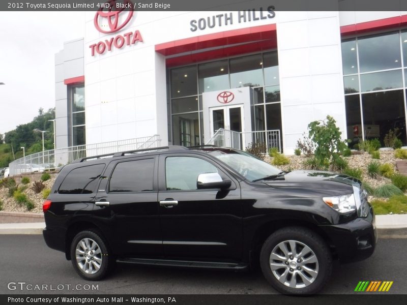 Black / Sand Beige 2012 Toyota Sequoia Limited 4WD