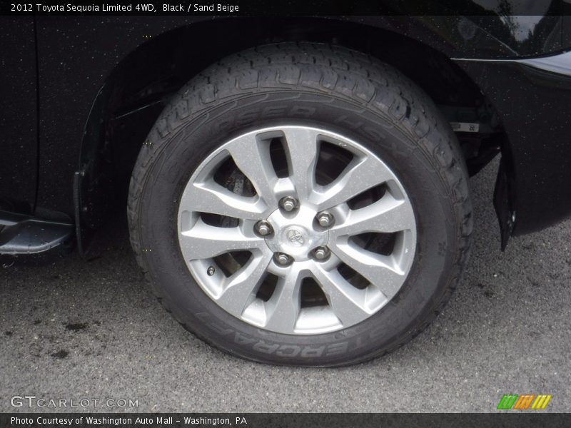 Black / Sand Beige 2012 Toyota Sequoia Limited 4WD