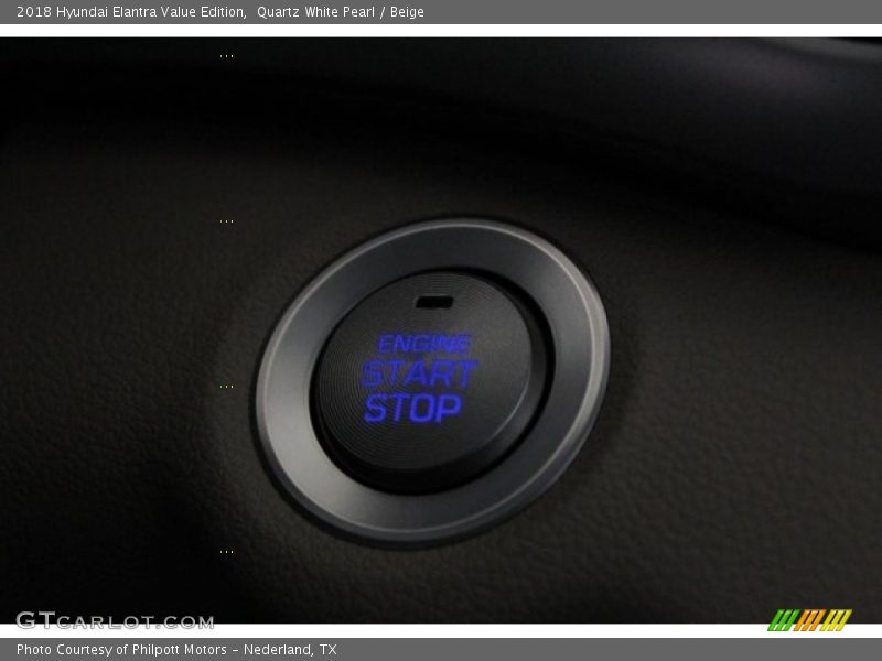 Quartz White Pearl / Beige 2018 Hyundai Elantra Value Edition