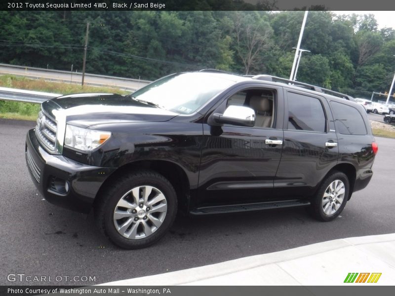Black / Sand Beige 2012 Toyota Sequoia Limited 4WD