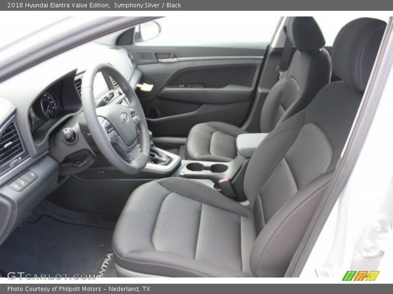Symphony Silver / Black 2018 Hyundai Elantra Value Edition