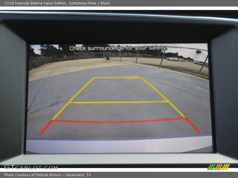 Symphony Silver / Black 2018 Hyundai Elantra Value Edition