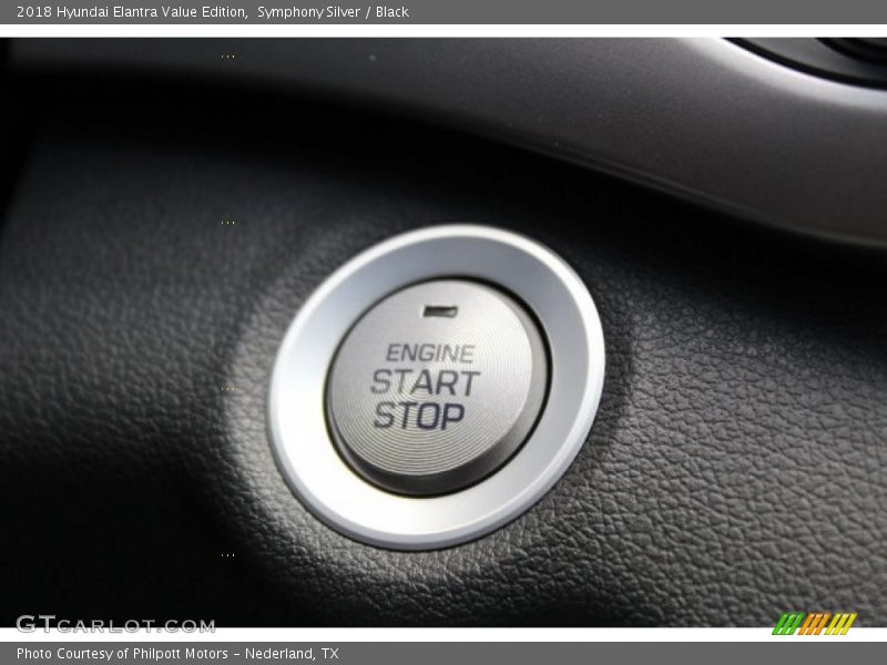 Symphony Silver / Black 2018 Hyundai Elantra Value Edition