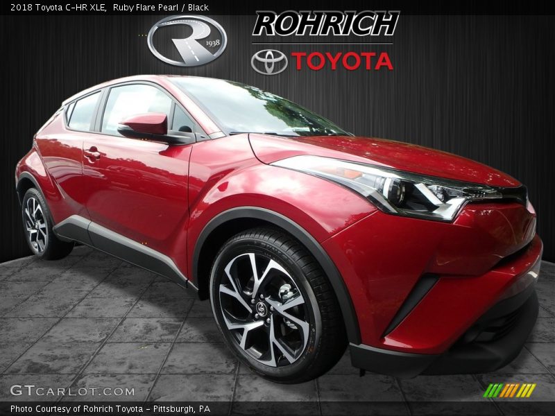 Ruby Flare Pearl / Black 2018 Toyota C-HR XLE