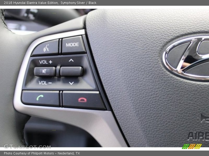 Symphony Silver / Black 2018 Hyundai Elantra Value Edition