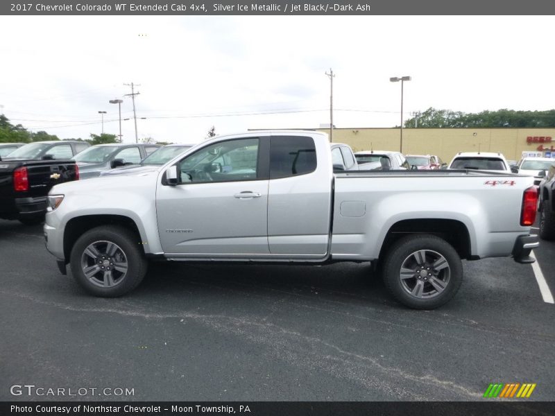 Silver Ice Metallic / Jet Black/­Dark Ash 2017 Chevrolet Colorado WT Extended Cab 4x4