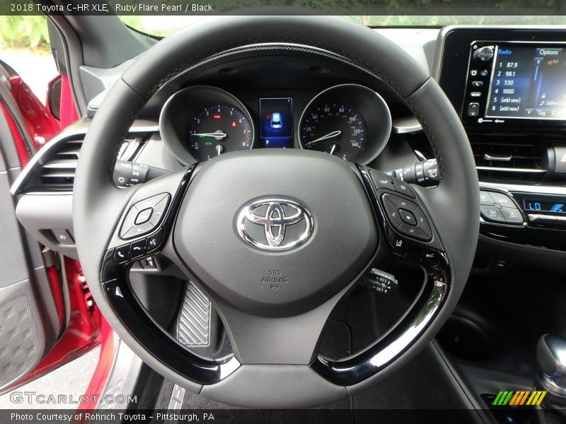 Ruby Flare Pearl / Black 2018 Toyota C-HR XLE