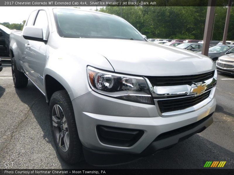 Silver Ice Metallic / Jet Black/­Dark Ash 2017 Chevrolet Colorado WT Extended Cab 4x4