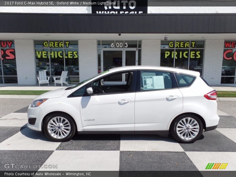 Oxford White / Medium Light Stone 2017 Ford C-Max Hybrid SE