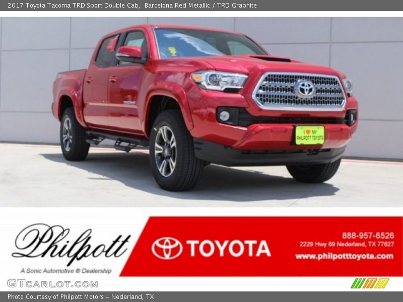 Barcelona Red Metallic / TRD Graphite 2017 Toyota Tacoma TRD Sport Double Cab