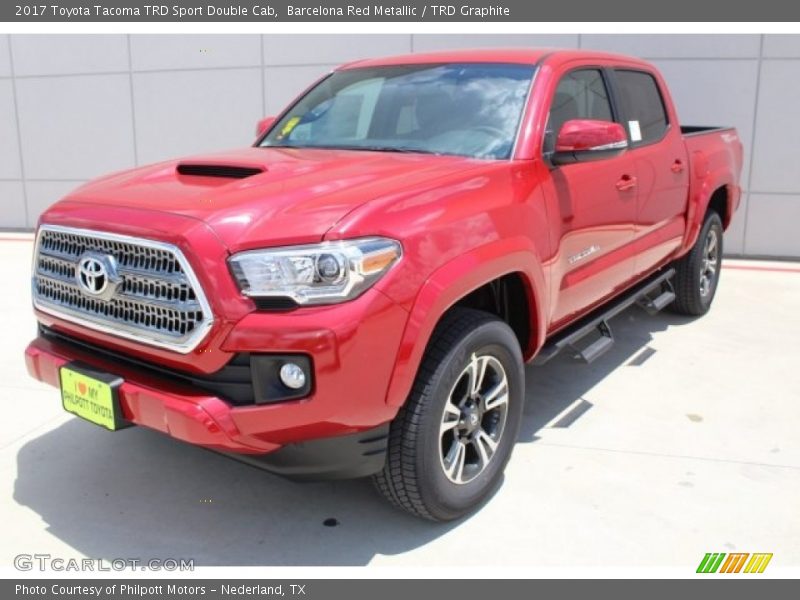 Barcelona Red Metallic / TRD Graphite 2017 Toyota Tacoma TRD Sport Double Cab