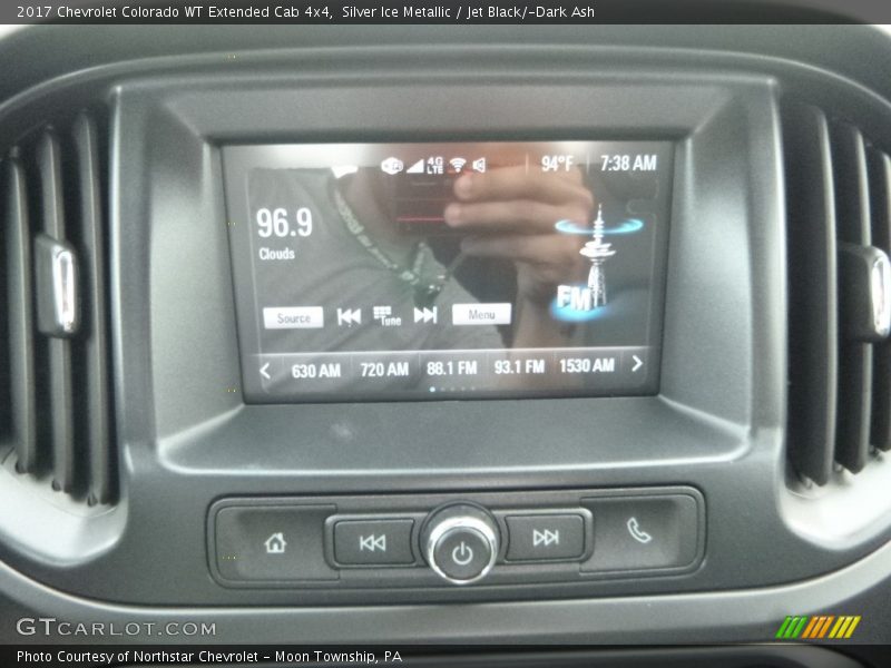 Silver Ice Metallic / Jet Black/­Dark Ash 2017 Chevrolet Colorado WT Extended Cab 4x4