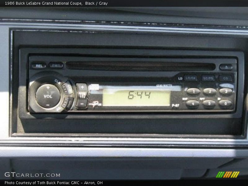 Black / Gray 1986 Buick LeSabre Grand National Coupe
